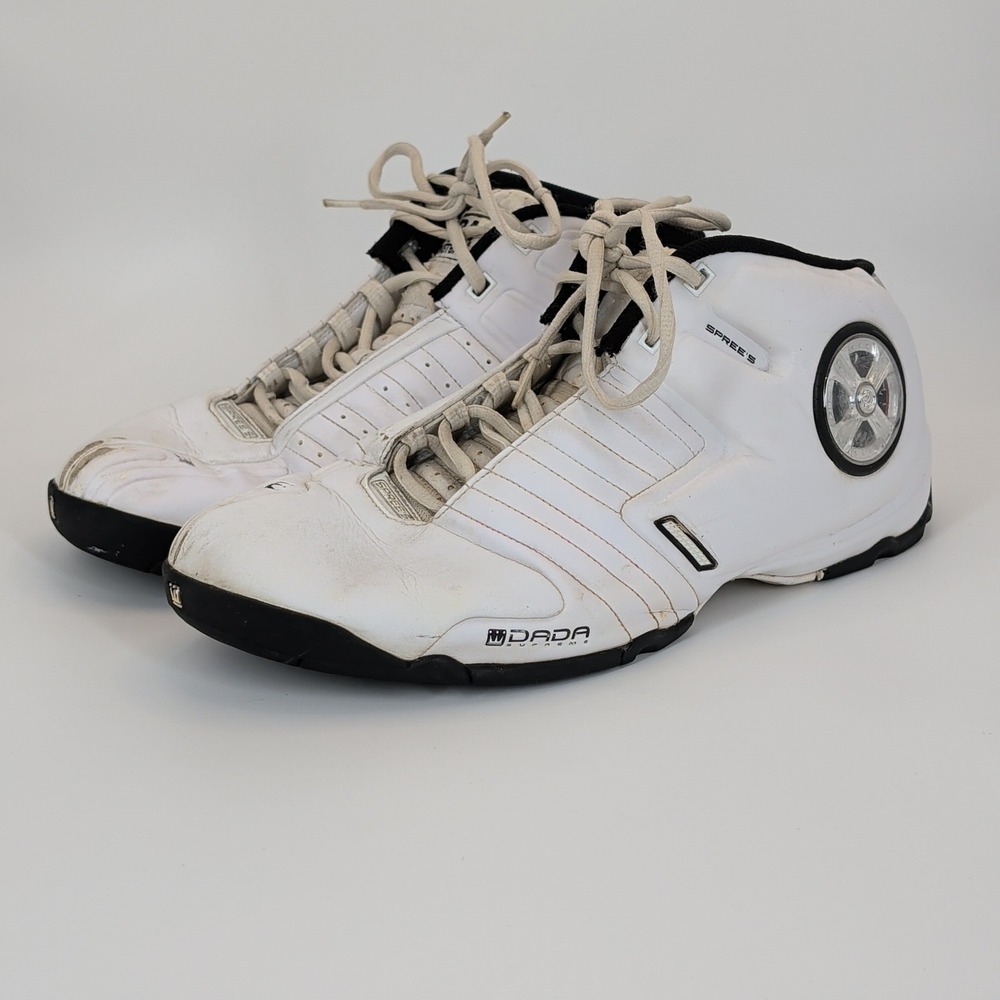 Dada Supreme Spree Mens White Basketball Shoes Size 14 Wheels Spinners